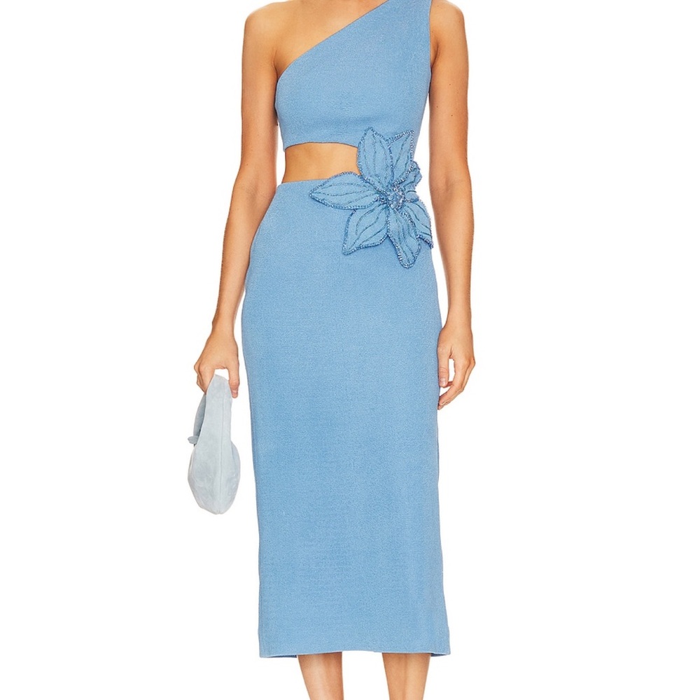 Patbo Flower Applique Midi Dress